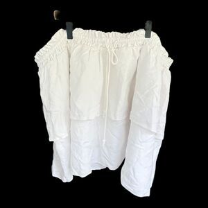 Women's High-Rise Ruffle Mini Skirt - Stoney Clover Lane x Target White Size 2X